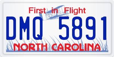 NC license plate DMQ5891