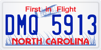 NC license plate DMQ5913
