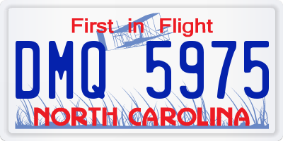 NC license plate DMQ5975