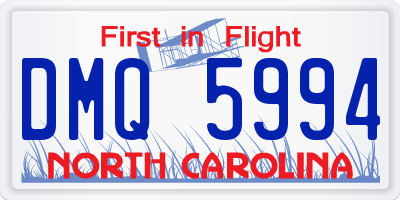 NC license plate DMQ5994