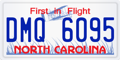 NC license plate DMQ6095