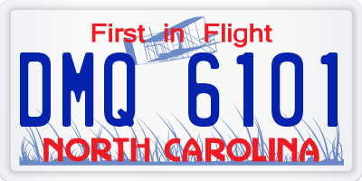 NC license plate DMQ6101