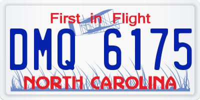 NC license plate DMQ6175