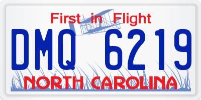 NC license plate DMQ6219