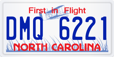 NC license plate DMQ6221