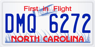 NC license plate DMQ6272