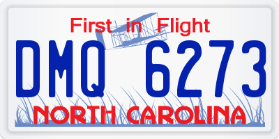 NC license plate DMQ6273