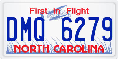 NC license plate DMQ6279