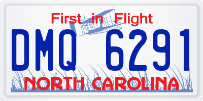 NC license plate DMQ6291