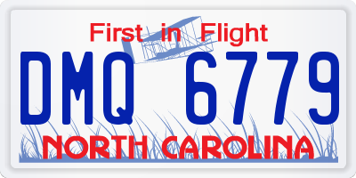 NC license plate DMQ6779