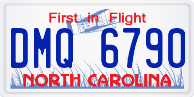 NC license plate DMQ6790