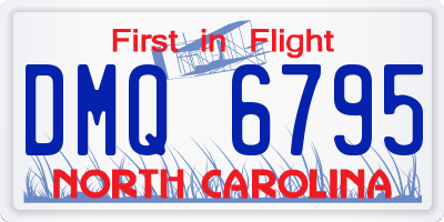 NC license plate DMQ6795