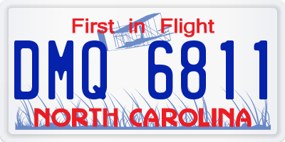 NC license plate DMQ6811