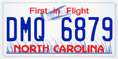 NC license plate DMQ6879