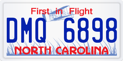 NC license plate DMQ6898