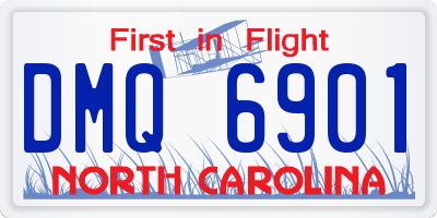 NC license plate DMQ6901