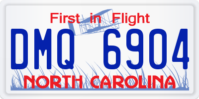 NC license plate DMQ6904