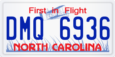 NC license plate DMQ6936