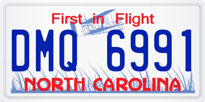 NC license plate DMQ6991