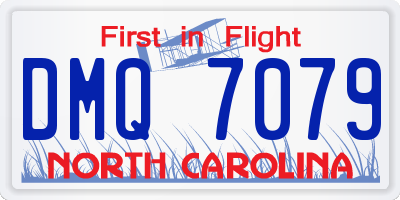 NC license plate DMQ7079