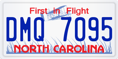 NC license plate DMQ7095