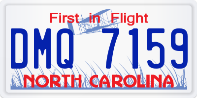 NC license plate DMQ7159