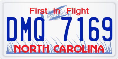 NC license plate DMQ7169