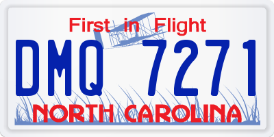 NC license plate DMQ7271