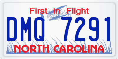 NC license plate DMQ7291