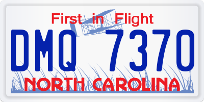NC license plate DMQ7370