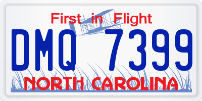 NC license plate DMQ7399
