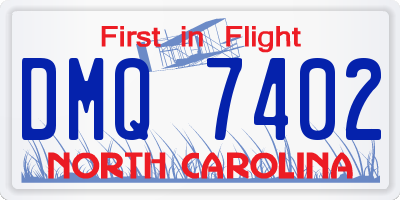 NC license plate DMQ7402