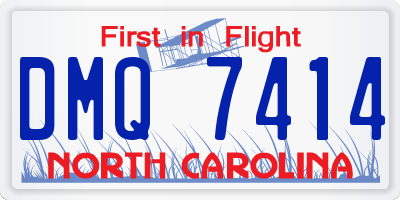 NC license plate DMQ7414