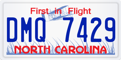 NC license plate DMQ7429
