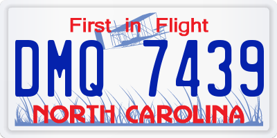 NC license plate DMQ7439