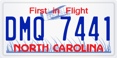 NC license plate DMQ7441