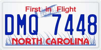 NC license plate DMQ7448