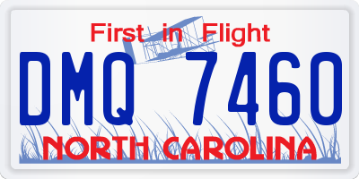 NC license plate DMQ7460