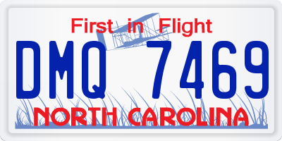 NC license plate DMQ7469