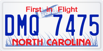 NC license plate DMQ7475