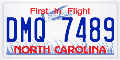 NC license plate DMQ7489