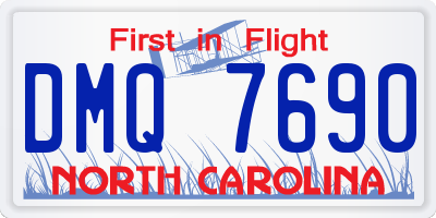 NC license plate DMQ7690