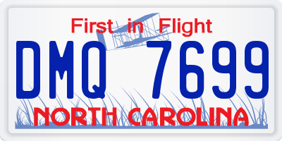NC license plate DMQ7699