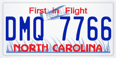 NC license plate DMQ7766