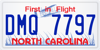 NC license plate DMQ7797