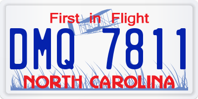 NC license plate DMQ7811