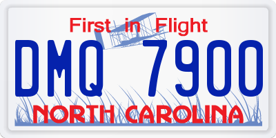 NC license plate DMQ7900