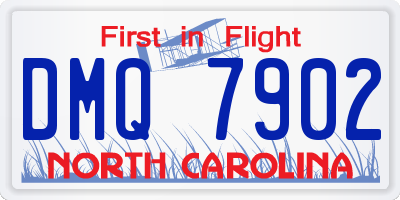 NC license plate DMQ7902