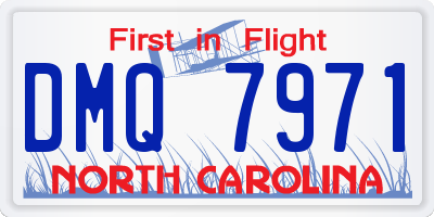 NC license plate DMQ7971