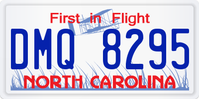 NC license plate DMQ8295